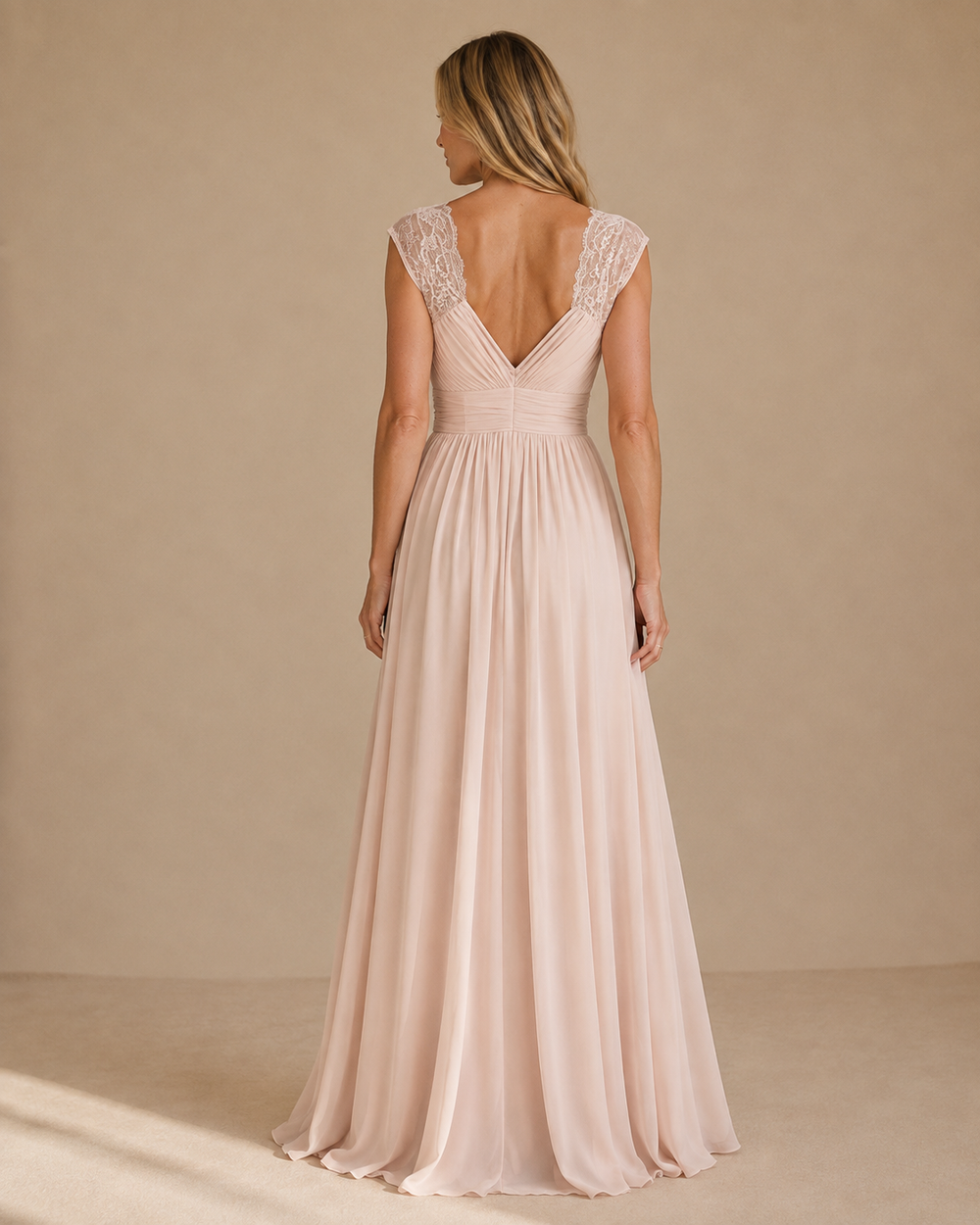 Women's Sleeveless Maxi Wedding guest Dress With Split-2