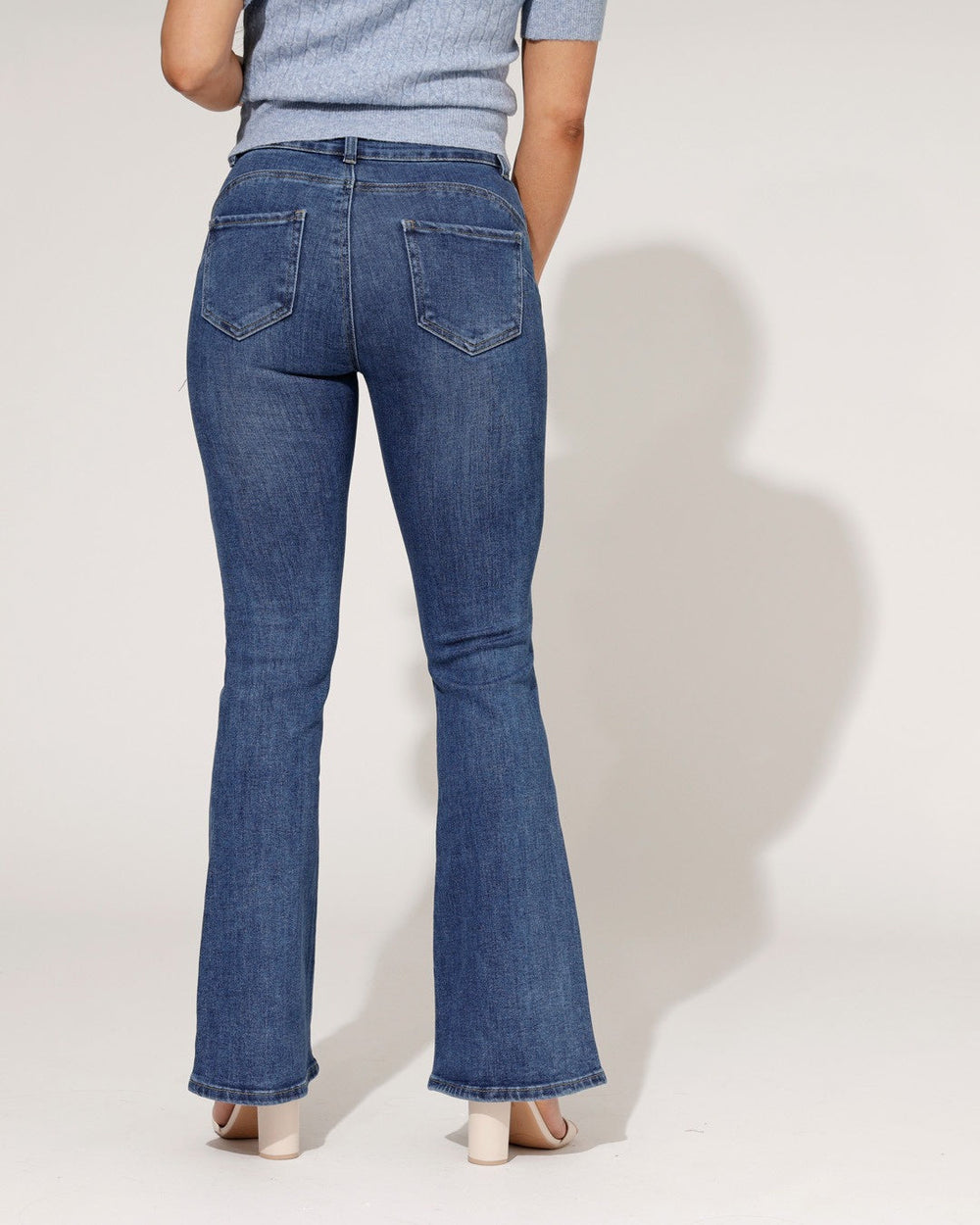 Women's Straight Leg Denim Jeans-5