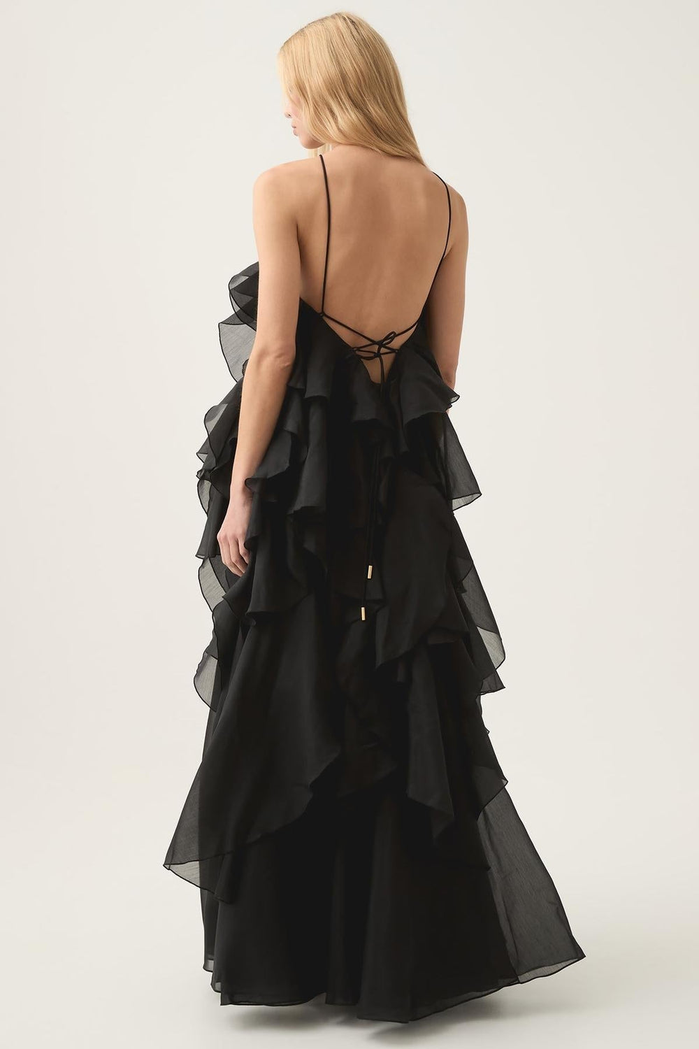 Women's Three-dimensional Ruffled Maxi Dress-19