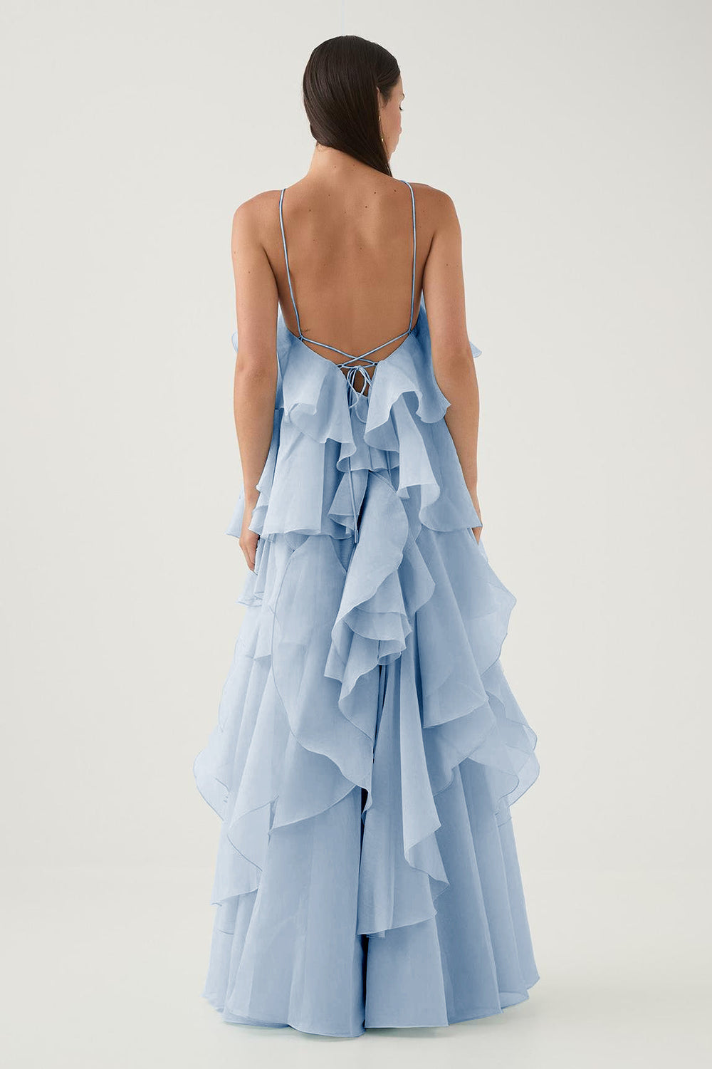 Women's Three-dimensional Ruffled Maxi Dress-9