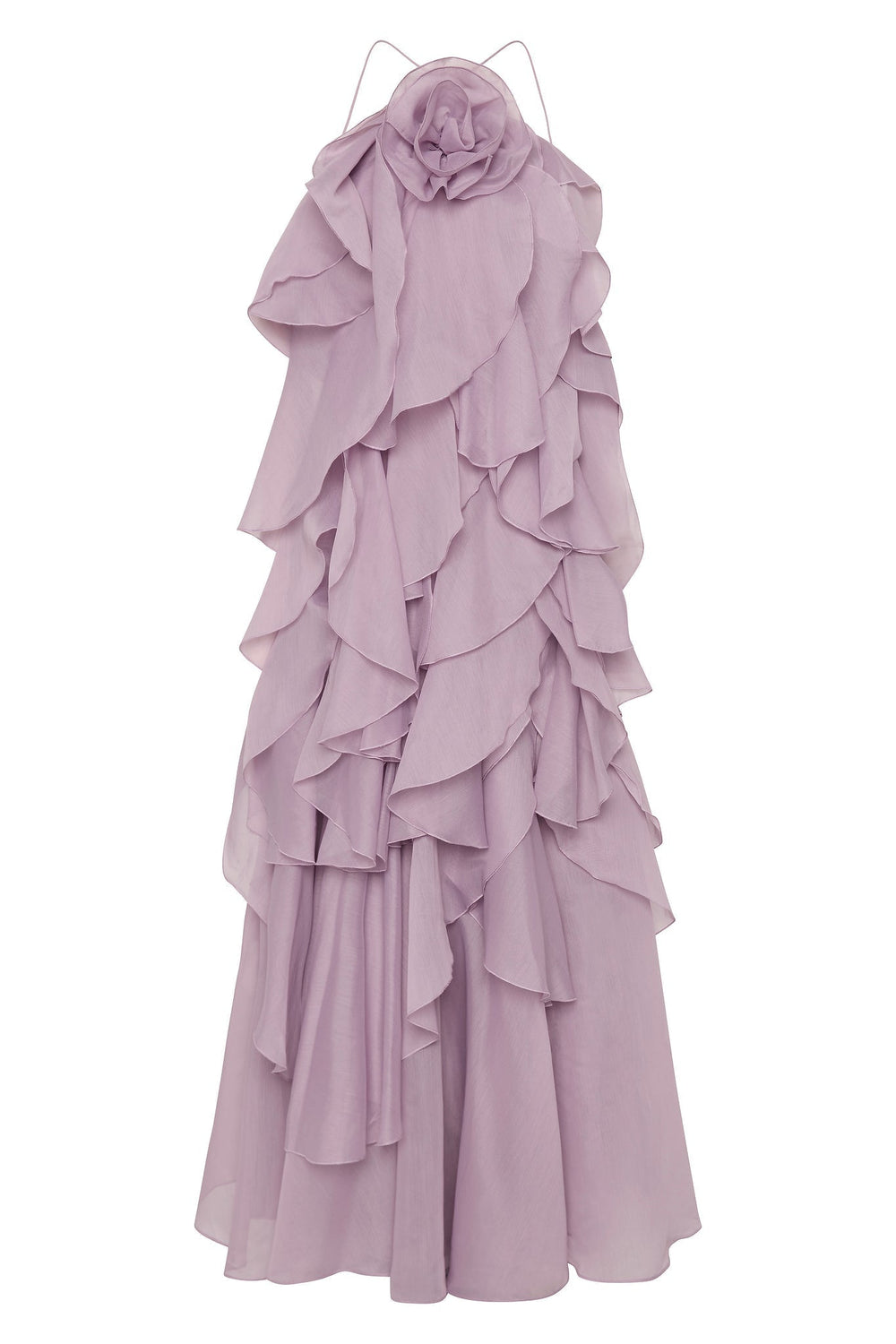 Women's Three-dimensional Ruffled Maxi Dress-7