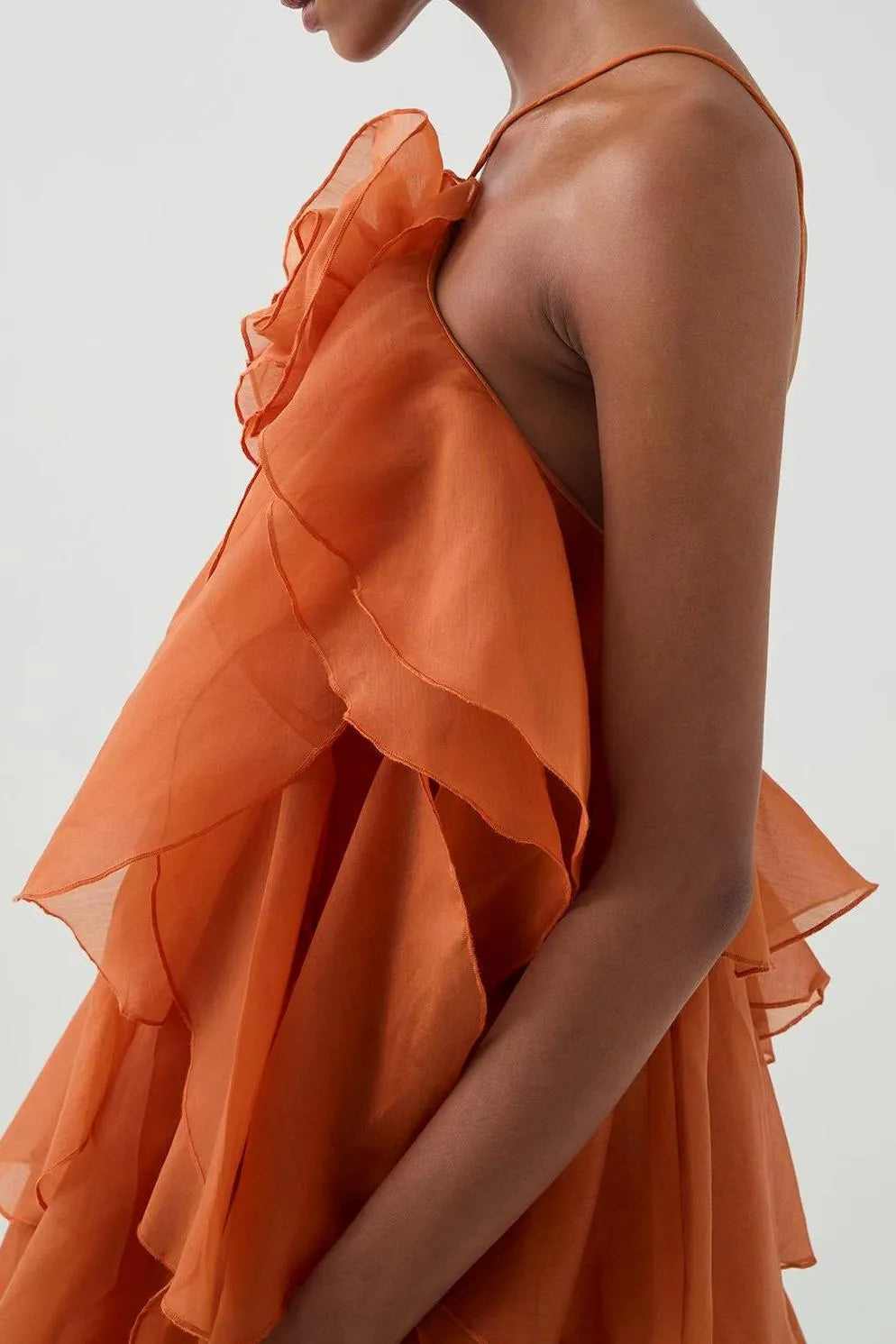 Women's Three-dimensional Ruffled Maxi Dress-16