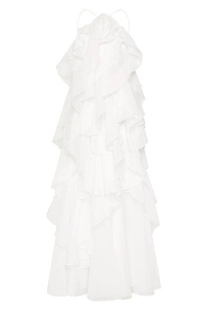 Women's Three-dimensional Ruffled Maxi Dress-25
