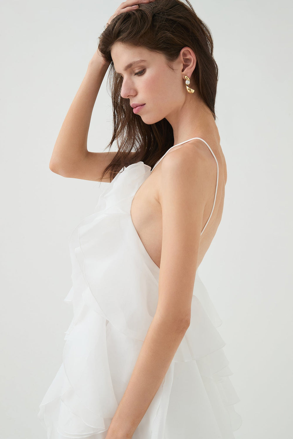 Women's Three-dimensional Ruffled Maxi Dress-23