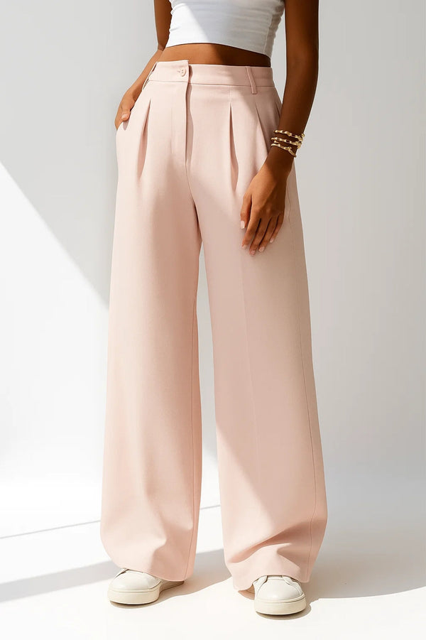 Women's Wide-Leg Trousers With High Waist-1