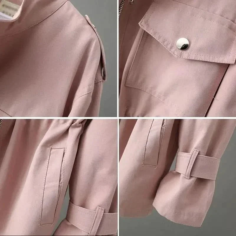 Women's Wool-Blend Utility Jacket with Button Front - photo 3