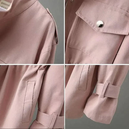 Women's Wool-Blend Utility Jacket with Button Front - photo 3
